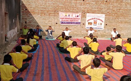 करो योग रहो निरोग, घर घर योग, की तर्ज़ खिवांदी  मे दो दिवसीय कार्यशाला का आयोजन