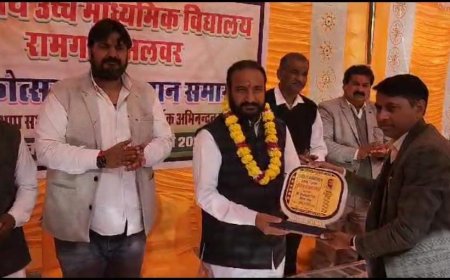 वार्षिकोत्सव और सम्मान समारोह में विधायक सुखवन्त सिंह ने बरामदा और इंटरलॉकिंग कराने कि घोषणा की