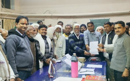 Alwar: लक्ष्मणगढ़ को पुन: विधानसभा क्षेत्र बनाने के क्रम में उपखंड अधिकारी को सौंपा ज्ञापन