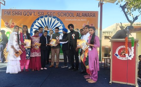 अलावडा के पीएमश्री सीनियर सैकेंडरी विद्यालय और महात्मा गांधी सीनियर सैकेंडरी विद्यालय में वार्षिक उत्सव और एलूमीनि मीट कार्यक्रम हुआ आयोजित