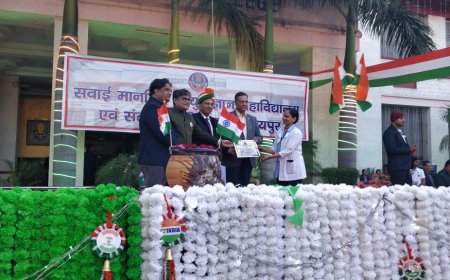 गणतंत्र दिवस पर अलावड़ा के मनोज और अनीता को जयपुर में मिला सम्मान