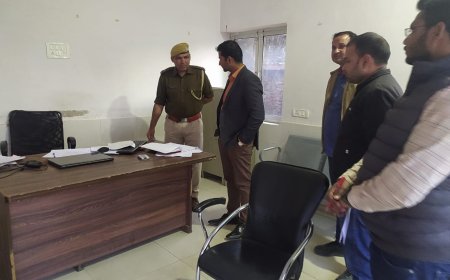 अतिरिक्त जिला कलक्टर ने मथुरा गेट थाने का किया निरीक्षण