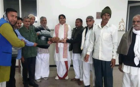 छौंकरवाडा भागवत ज्ञान यज्ञ पोस्टर का विमोचन  - श्रीमद् भागवत ज्ञान यज्ञ का 2 से शुरु और 9 को हवन व भण्डारा