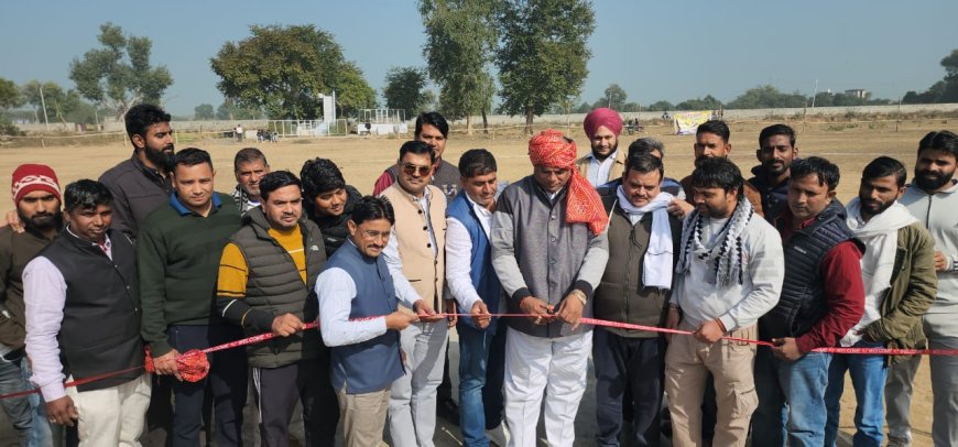 तहसील चैंपियनशिप क्रिकेट प्रतियोगिता का शुभारंभ: 3 लाख 33 हजार रुपए की अंतिम विजेता को ट्रॉफी