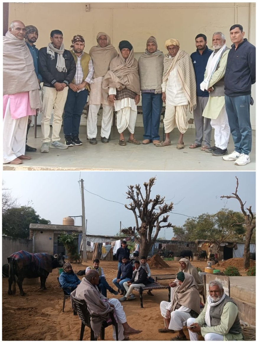 वीर तेजाजी जाट सेवा समिति नारायणपुर ने जनसंपर्क अभियान किया शुरू