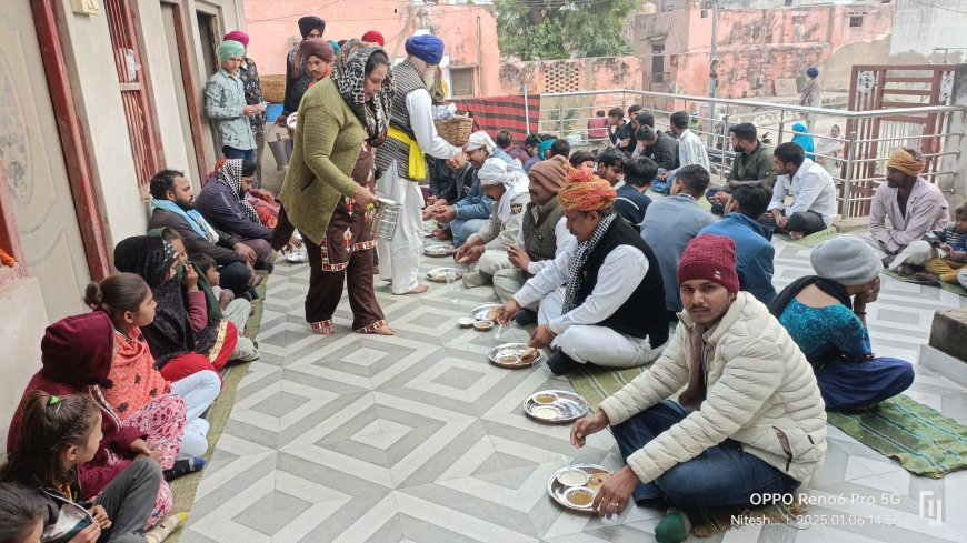 नौगावा,मुबारिकपुर एवं पाटा में गुरूगोविन्द सिंह जी का प्रकाश पर्व बड़े धूमधाम से मनाया