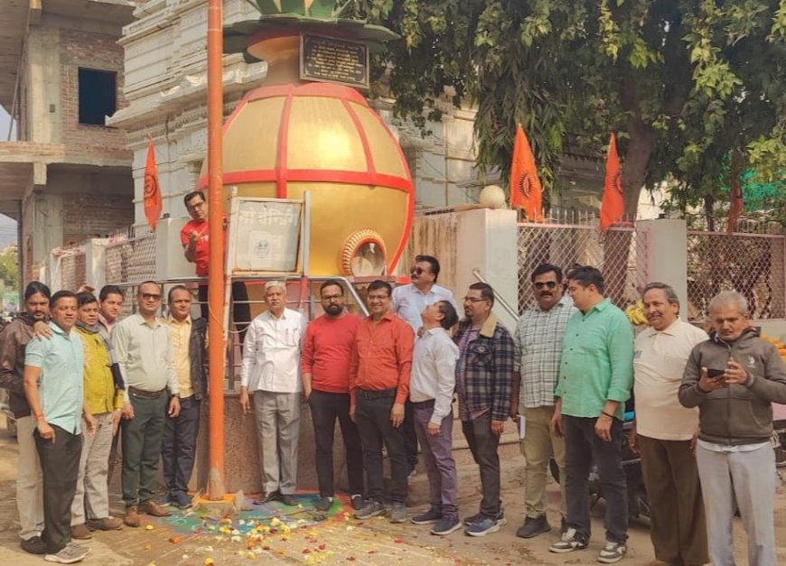 रामलला मंदिर प्रतिष्ठा की वर्षगांठ पर ठाकुरजी मंदिर में हुए कार्यक्रम