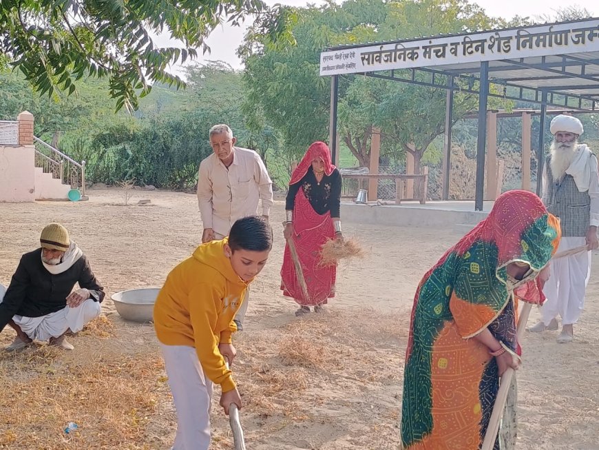 प्रधानमंत्री के आह्वान मंदिरों व पूजा स्थलों पर स्वच्छता अभियान के तहत जम्भेश्वर मंदिर परिसर में चलाया स्वच्छता अभियान