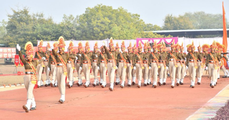 रिक्रूट प्रशिक्षण केंद्र, सशस्त्र सीमा बल, मौजपुर अलवर में प्रथम बैच बीआरटीसी का हुआ दीक्षांत परेड का आयोजन