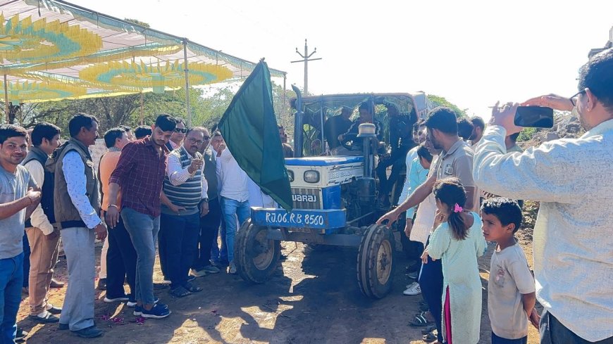 किसानों का  205 दिन से चल रहा धरना समाप्त:जिंदल सा लिमिटेड की ओर से आज से गायो के लिए 20 क्विंटल हरा चारा शुरू