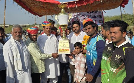 निंबाड़ा प्रीमियर लीग का खिताब कलर 11 जैसलमेर ने जीता:खेलो को जीवन में अपनाते हुए स्वस्थ व फीट रहें- मेवाड़ा