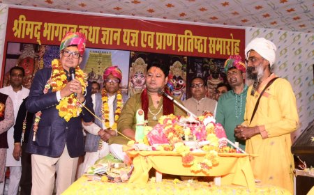 सकट के रामेश्वर धाम में हुई राम व श्याम दरबार की मूर्ति प्राण प्रतिष्ठा, हजारों लोगों ने पाई पंगत प्रसादी