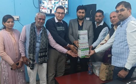 पुर्व सांसद के जन्मदिन पर नेत्रों की दवाई की भेंट