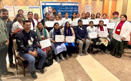 गर्भवती महिलाओं को मिलेगी गुणवत्तापूर्ण एएनसी सेवाऐं एएनसी सेवाओं का सुदृढीकरण हेतु 317 स्वास्थ्य कार्यकर्ताओं का प्रशिक्षण