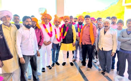 नवनिर्वाचित मंडल अध्यक्ष भीम सिंह चेतीवाल का भाजपा कार्यकर्ताओ ने किया भव्य स्वागत