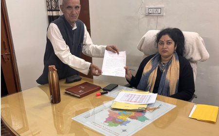 झडाया नगर को पंचायत बनाने की मांग को लेकर उपखंड अधिकारी को सौंपा ज्ञापन