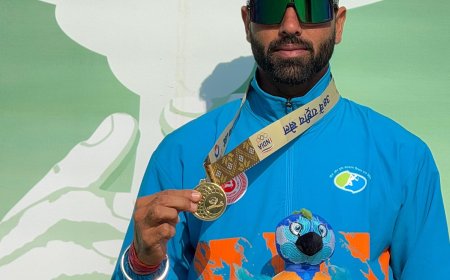 राष्ट्रीय खेलों में रोइंग में भीमसिंह ने स्वर्ण पदक जीता
