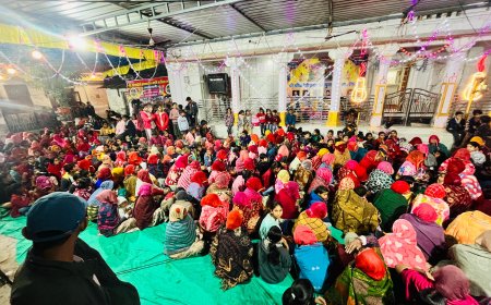 मातृशक्ति द्वारा गाए जा रहे मंगल गीत