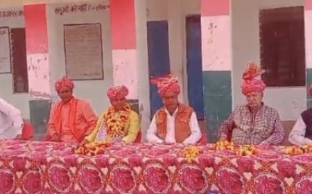 भाजपा मंडल अध्यक्ष ब्रजमोहन योगी का योगी समाज के पदाधिकारियों ने किया स्वागत