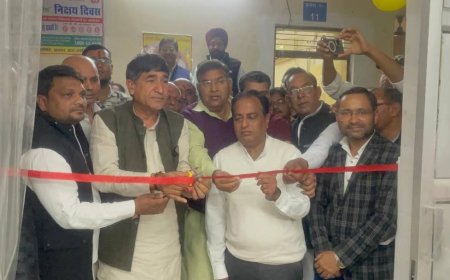 खैरथल में स्थित सैटेलाइट अस्पताल परिसर में दवा वितरण केंद्र भवन एवं डायलिसिस मशीन का हुआ शुभारंभ