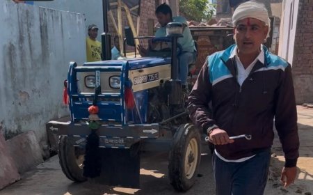 अवैध खननकर्ता वन विभाग की टीम को धक्का देकर ट्रैक्टर-ट्रॉली लेकर फरार