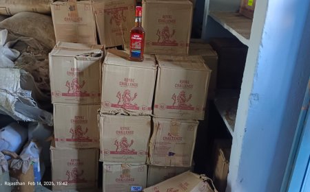 नौगावा व रामगढ़ थाना पुलिस की सयुंक्त कार्यवाही, 101 पेटी अवैध शराब की बरामद की शराब अपराधी फरार