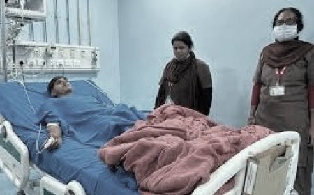 कुत्ते को बचाने के चक्कर में गड्‌ढे में गिरी मंत्री के बेटे की SUV गाड़ी: कांच तोड़कर निकाला बाहर, ICU में भर्ती