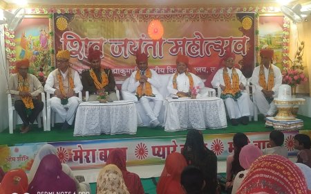 प्रजापिता ब्रह्माकुमारी ईश्वरीय विश्वविद्यालय तखतगढ़ में महाशिवरात्रि पावन पर्व की महोत्सव धूमधाम से दीप प्रज्ज्वलित कर किया शुभारंभ