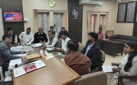 प्रस्तावित रेलवे ओवर ब्रिज के संबंध में समीक्षा बैठक आयोजित