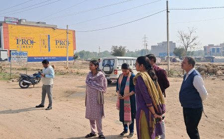 जिला कलैक्टर ने किया डंपिंग यार्ड का निरीक्षण