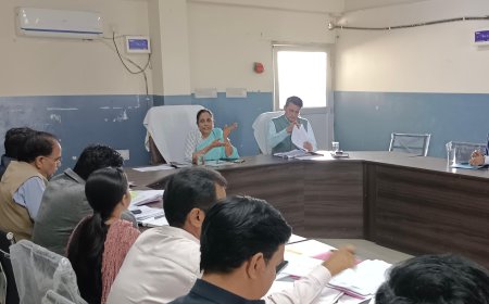 जिला कलक्टर की अध्यक्षता में राजस्व अधिकारियों की बैठक सम्पन्न,  राजस्व अधिकारी अपने दायित्वों का जिम्मेदारी से करें निर्वहन –जिला कलक्टर