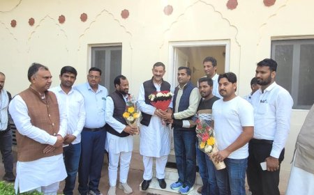 जिला कांग्रेस कमेटी सचिव ने  पूर्व केंद्रीय मंत्री  का जताया आभार