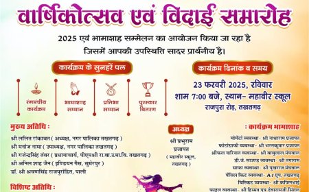 महावीर स्कूल का वार्षिकोत्सव व विदाई कार्यक्रम 23 फरवरी को होगा आयोजित