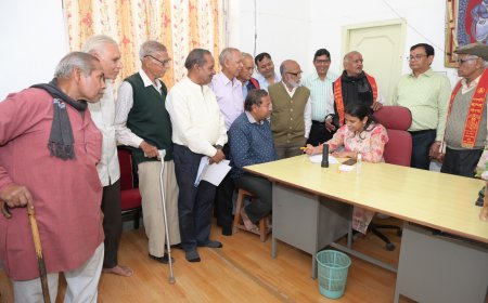 निशुल्क नेत्र शिविर में 97 नेत्र रोगियो का किया उपचार