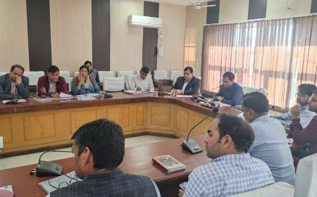 जिला कलक्टर ने ली बजट घोषणाओं की समीक्षा बैठक, सभी विभाग बजट घोषणाओं के टैंडर-डीपीआर आदि कार्य शीघ्र करें पूरा - जिला कलक्टर