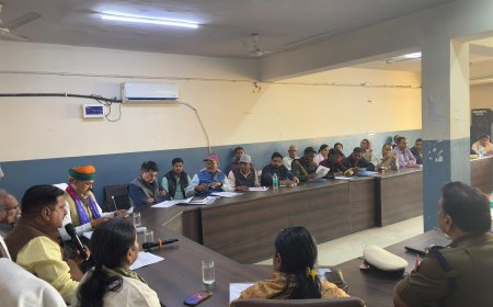 जिला प्रभारी मंत्री विजय सिंह ने बैठक लेकर बजट घोषणाओं के समयबद्ध क्रियान्वयन के दिए निर्देश