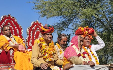 तिरुपति बालाजी महाराज के मंदिर में मूर्ति स्थापना , भव्य और विशाल कलश यात्रा का हुआ आयोजन