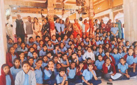 राजपुर बड़ा कस्तूरबा गांधी बालिका आवासीय विद्यालय की छात्राओं ने किया धार्मिक और प्राकृतिक स्थलों का भ्रमण