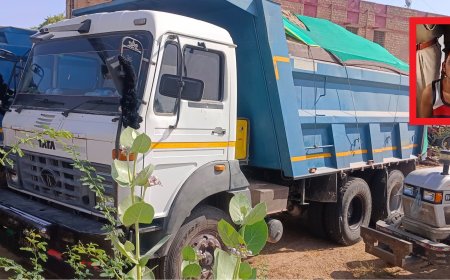 डीएसटी बालोतरा द्वारा अवैध बजरी खनन के खिलाफ कार्यवाही, अवैध बजरी से भरा एक वाहन डम्पर जब्त: अभियुक्त गिरफ्तार