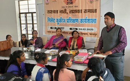 छात्राओं हेतु मिलेट कुकीज प्रशिक्षण कार्यशाला आयोजित