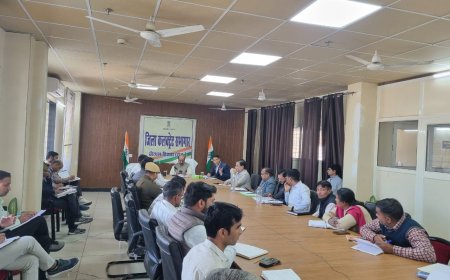 जिला कलक्टर की अध्यक्षता में साप्ताहिक समीक्षा बैठक आयोजित