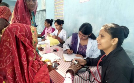 यश हॉस्पिटल के तत्वाधान में लुहारवास में निशुल्क चिकित्सा शिविर का आयोजन