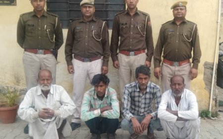 खेत में सरसों काटने गए दलित परिवार पर जाती विशेष के लोगों द्वारा किए गए हमले में फरार चार आरोपी गिफ्तार