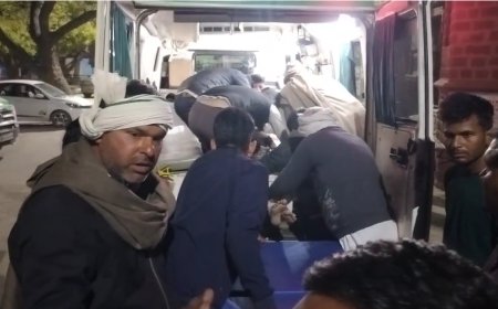 बस स्टैंड से पैदल जा रहे बुजुर्ग किसान को अज्ञात वाहन ने टक्कर मार गंभीर घायल, अलवर  रैफर