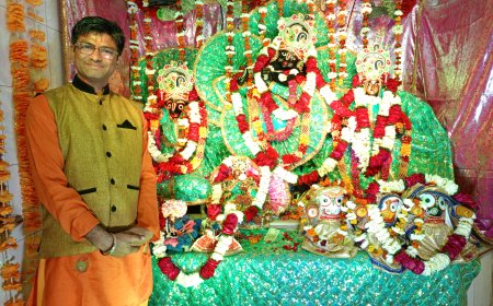 महाशिवरात्रि पर्व मनाया धूमधाम से  किया ठाकुर जी का आकर्षक श्रृंगार