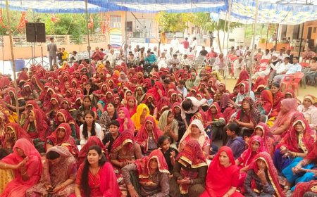 बूढ बालाजी धाम आश्रम पर संगीतमय श्री राम कथा के सातवें दिन उमड़ा श्रद्धा का सैलाब