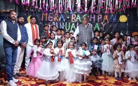 पेंग्विन किड्स एकेडमी रामगढ़ वार्षिक उत्सव का हुआ आयोजन