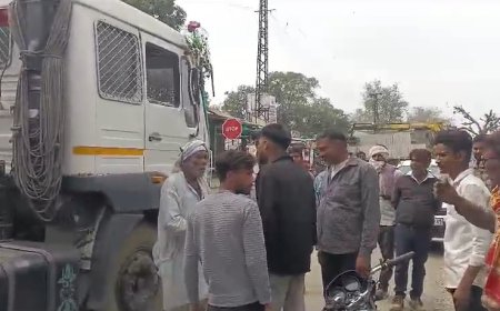 ट्रेलर चालक का नशे में हाई वोल्टेज ड्रामा