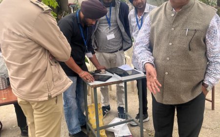 जिला कलेक्टर एवं पुलिस अधीक्षक ने किया रीट परीक्षा केंद्रों का निरीक्षण