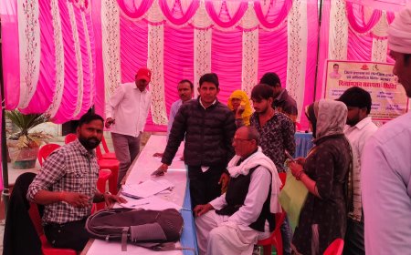 रैणी पंचायत समिति मुख्यालय पर आयोजित हुआ दिव्यांग रजिस्ट्रेशन कैम्प